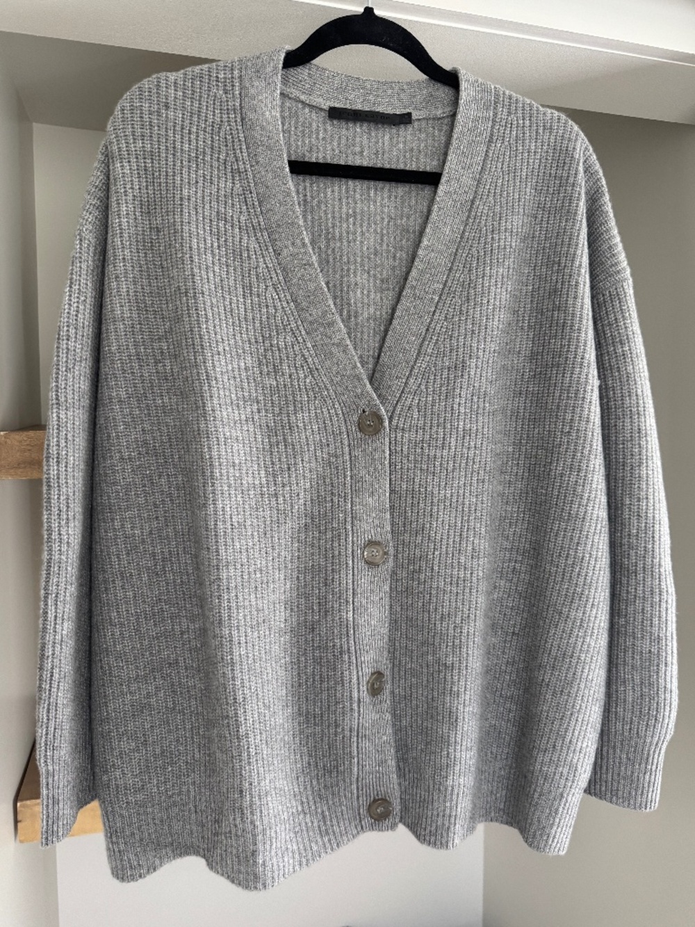 Jenni Kayne - Cashmere Cocoon Cardigan - Heather Grey - M